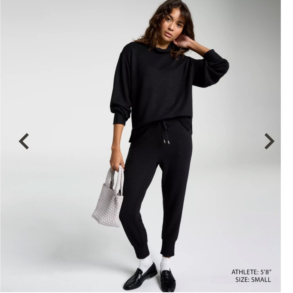 CALIA by Carrie Underwood Black Knit Jumpsuit
